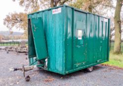 12 ft x 8 ft mobile welfare unit Comprising of: Canteen/kitchen, toilet & generator room c/w