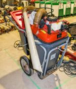Petrol driven street cleaner vacuum