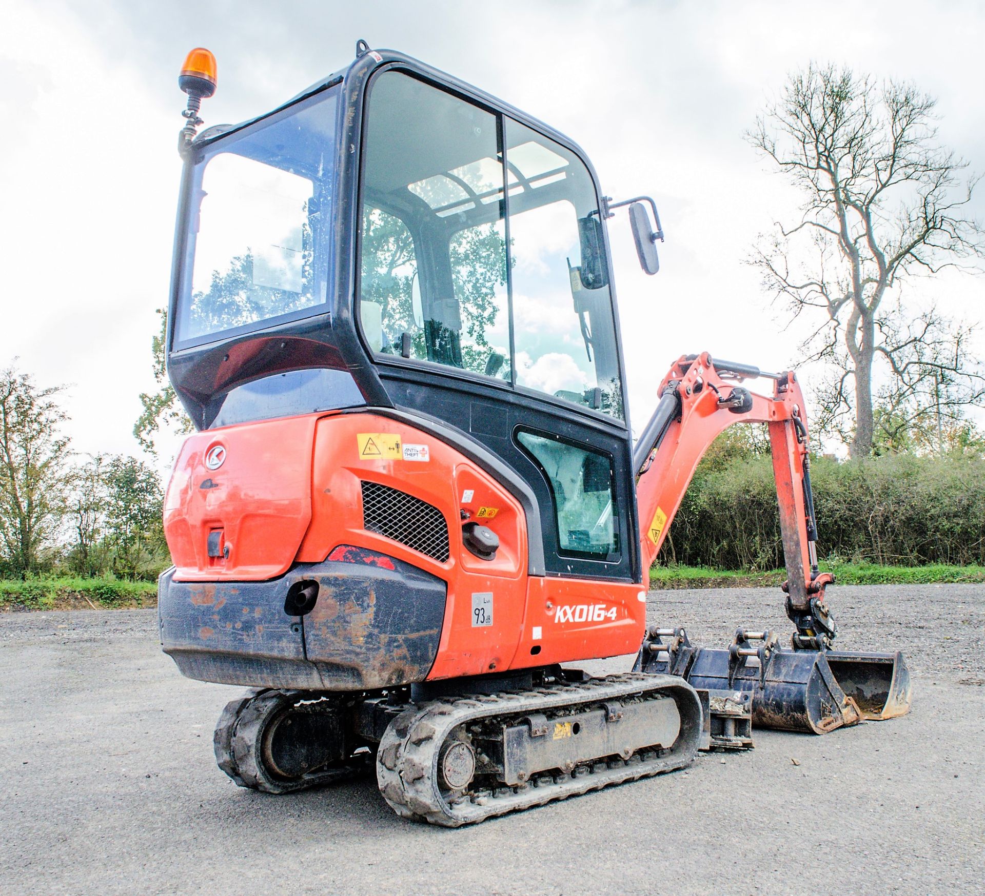 Kubota KX016-4 1.6 tonne rubber tracked mini excavator Year: 2017 S/N: 61800 Recorded Hours: 723 - Image 4 of 22