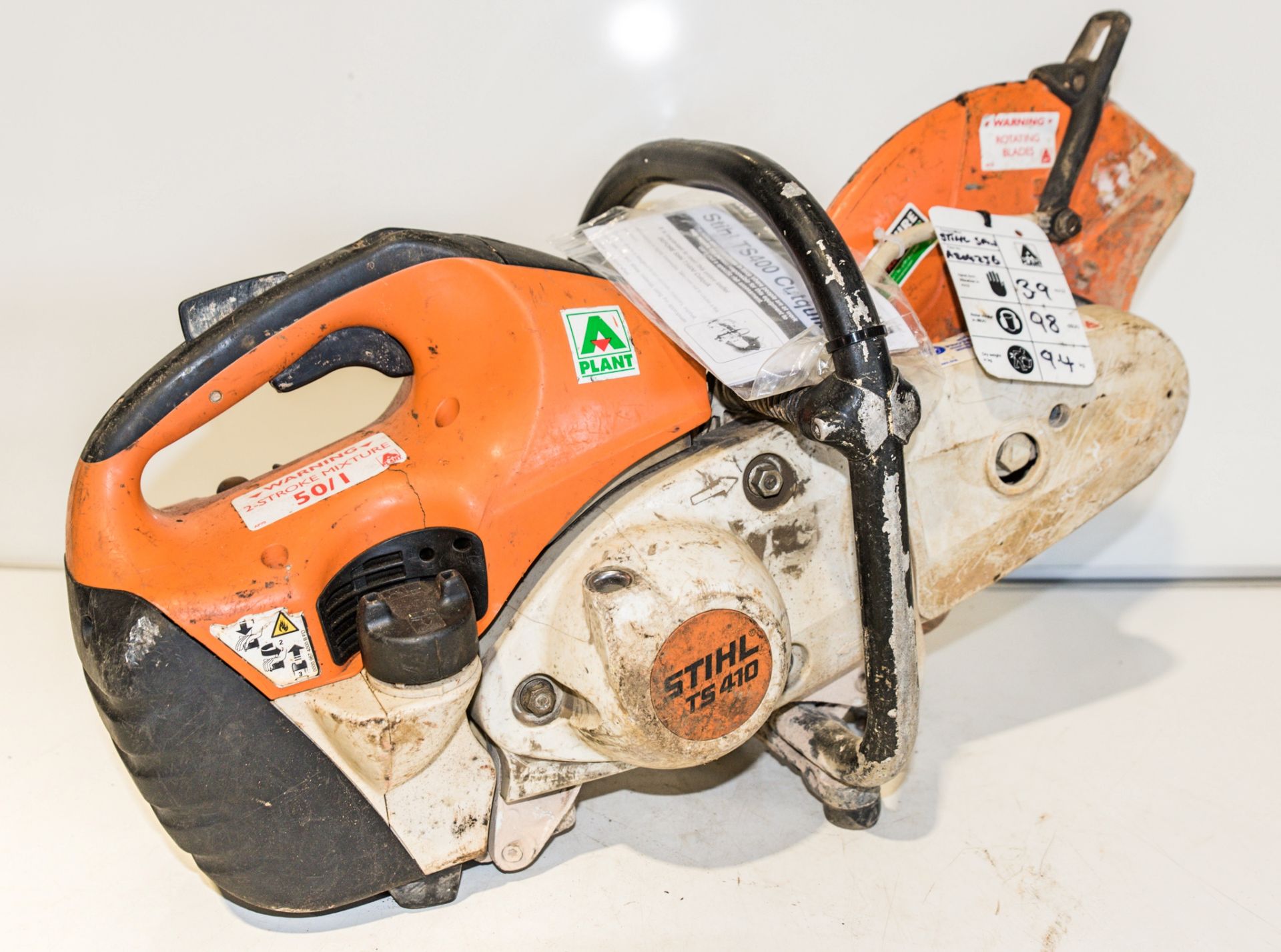 Stihl TS410 petrol driven cut off saw A804256 ** Pull cord missing ** - Image 2 of 2