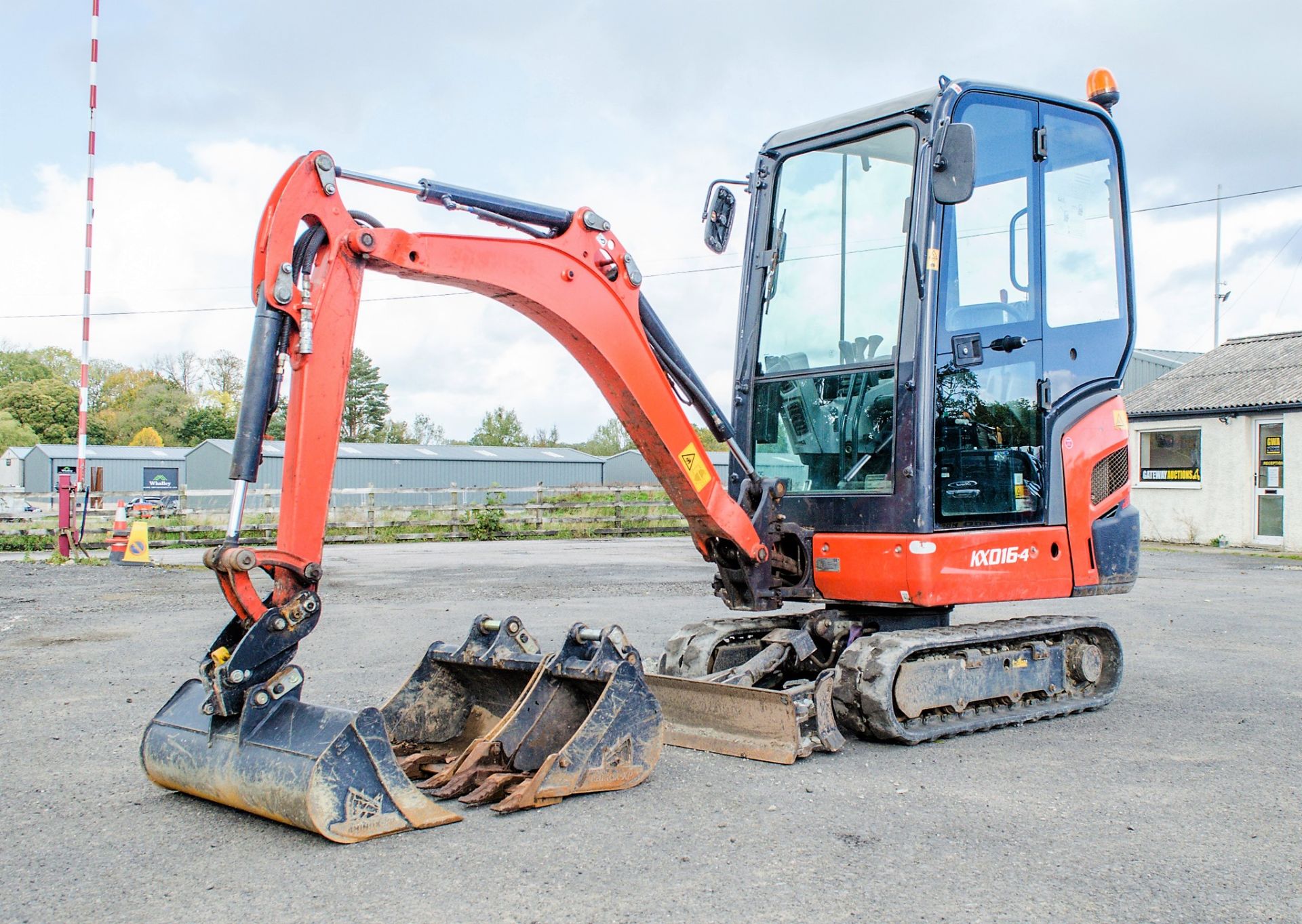 Kubota KX016-4 1.6 tonne rubber tracked mini excavator Year: 2017 S/N: 61800 Recorded Hours: 723