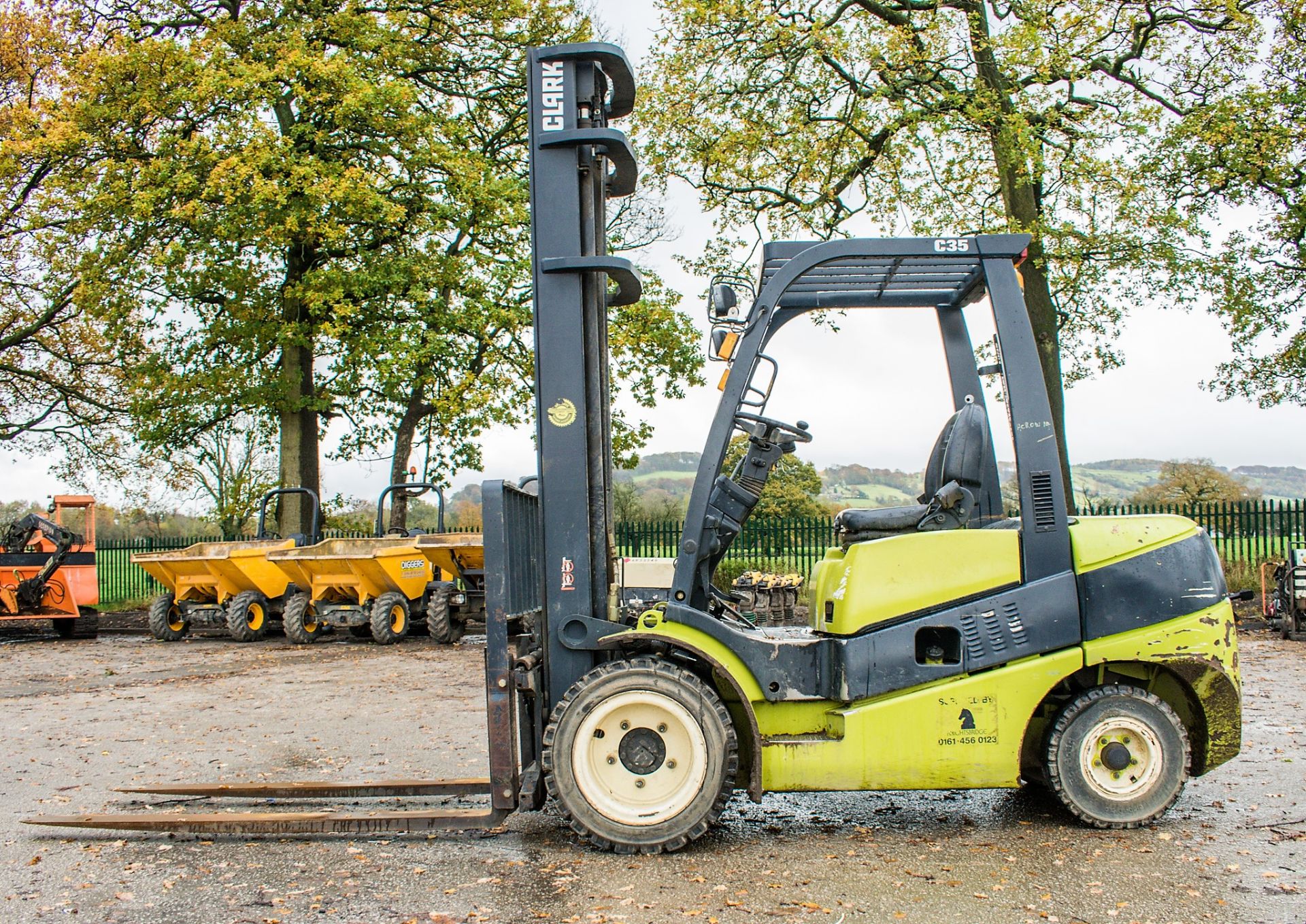 Clark C35D 3.5 tonne diesel fork lift truck Year: 2015 S/N: 25159843 Recorded Hours: 2866 N628403 - Image 7 of 16