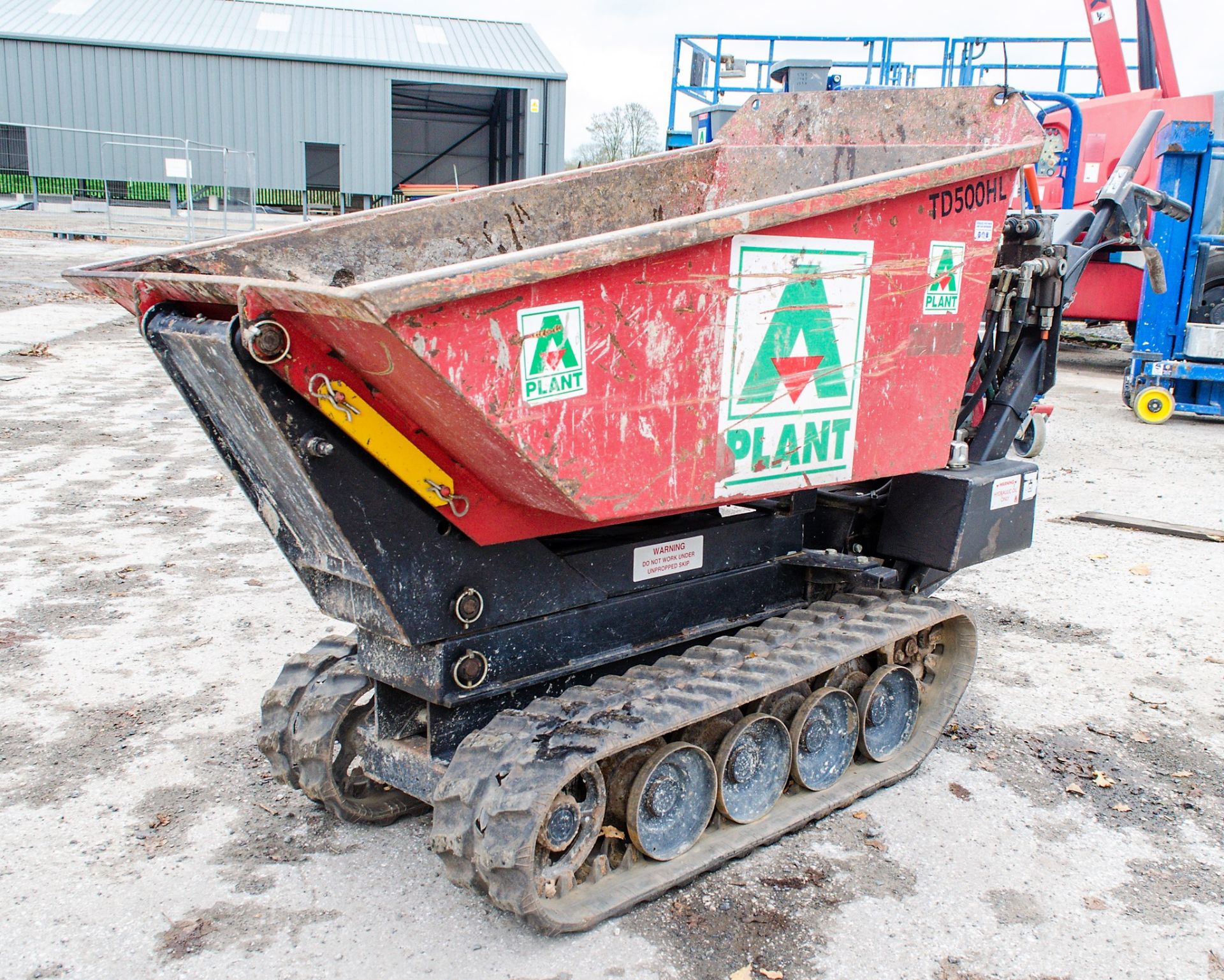 Winget TD 500HL petrol driven walk behind rubber tracked dumper A721257