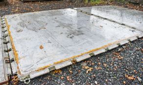 8 ft x 6 ft aluminium road plate/aircraft landing platform (Ex RAF)