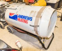 Andrews 110v gas fired space heater CO