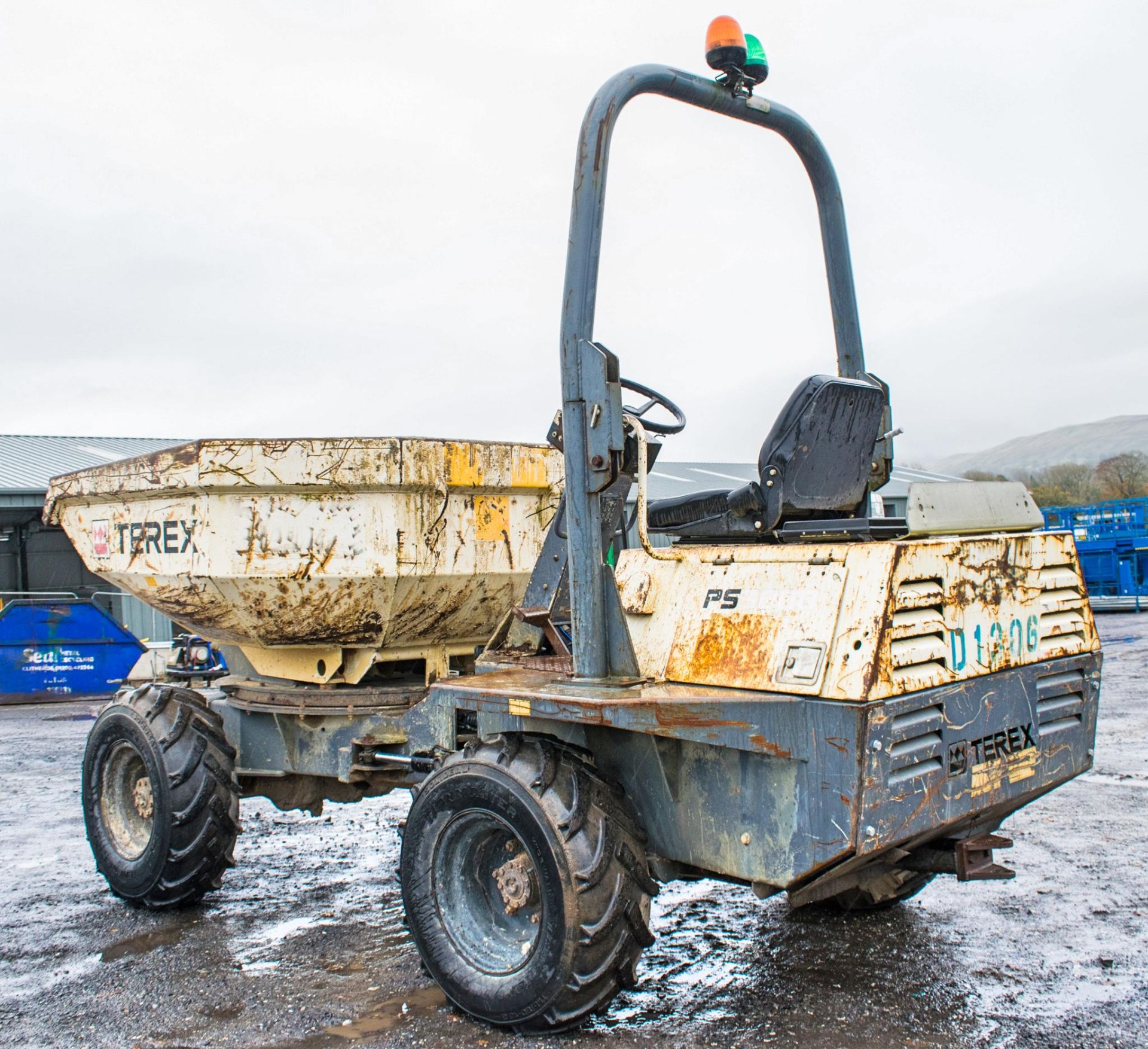 Benford 3 tonne swivel skip dumper Year: 2007 S/N: E709FS372 Recorded Hours: 2928 D1306 - Bild 4 aus 18