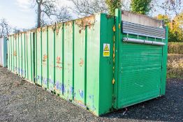 32 ft x 9 ft anti-vandal steel office site unit c/w key  A512132