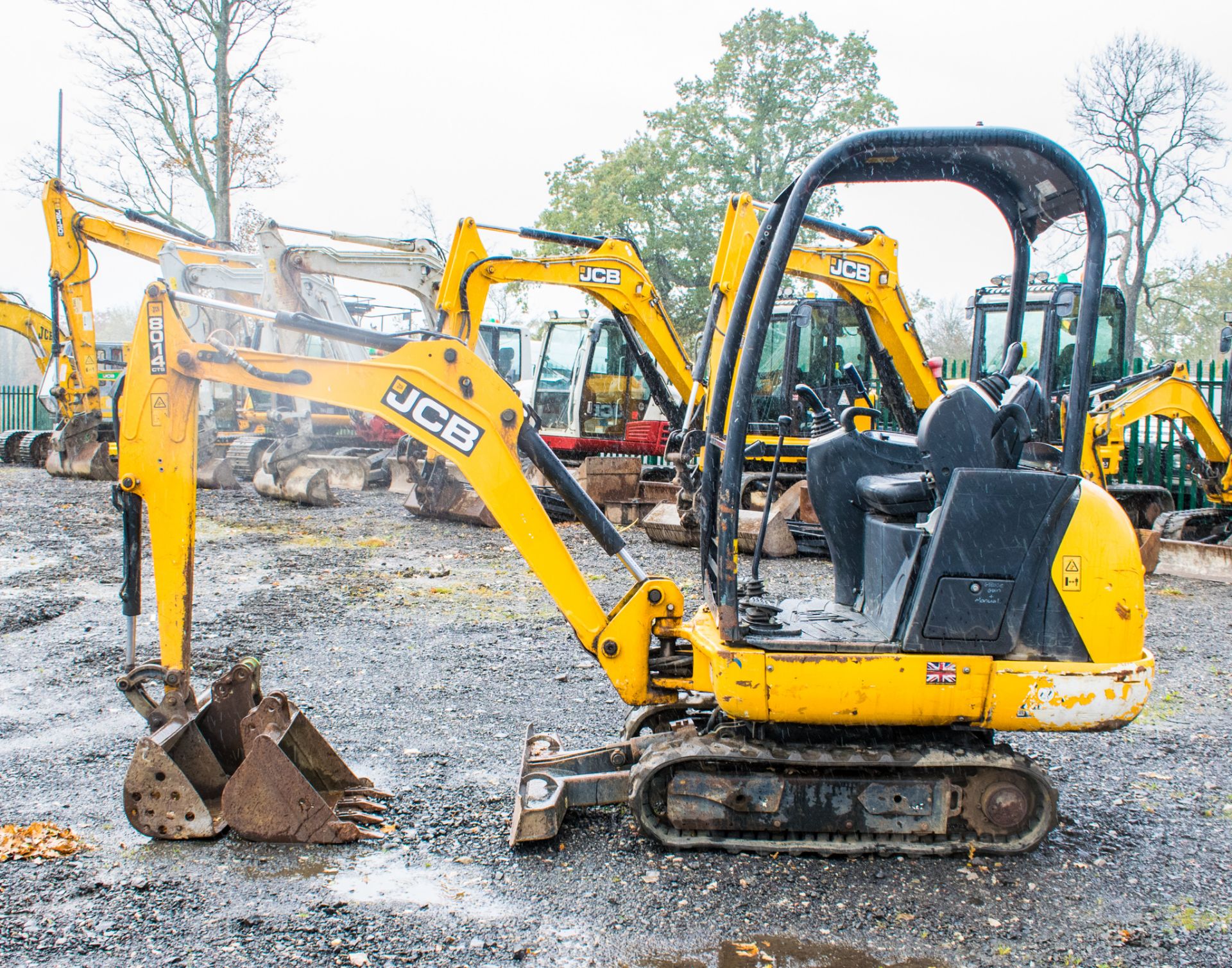 JCB 8014 CTS 1.5 tonne rubber tracked mini excavator  Year:  2014 S/N: 2070466 Recorded Hours: - Image 8 of 18