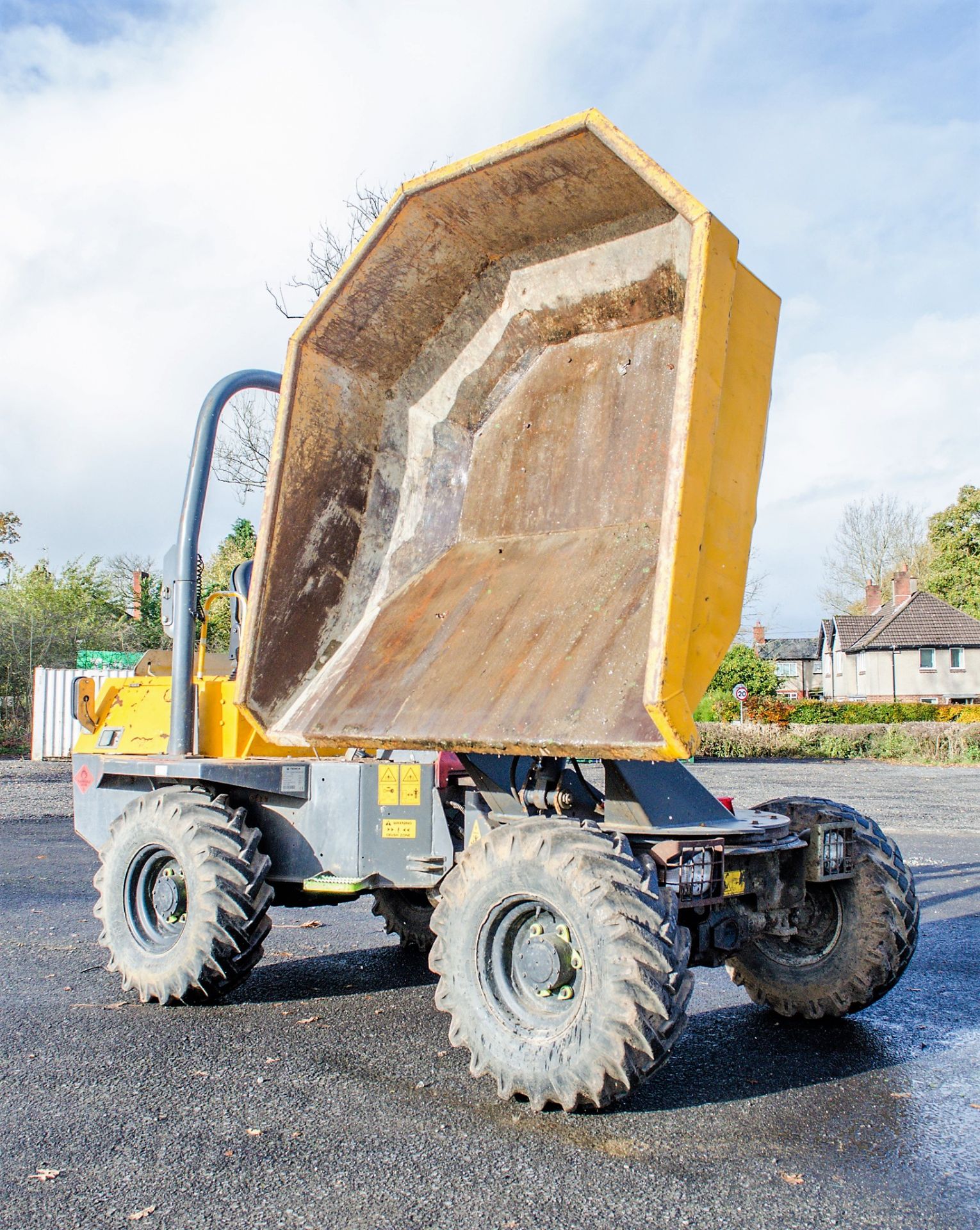 Terex TA3s 3 tonne swivel skip dumper Year: 2013 S/N: ED2NG3989 Recorded Hours: 1715 A600900 - Image 9 of 23