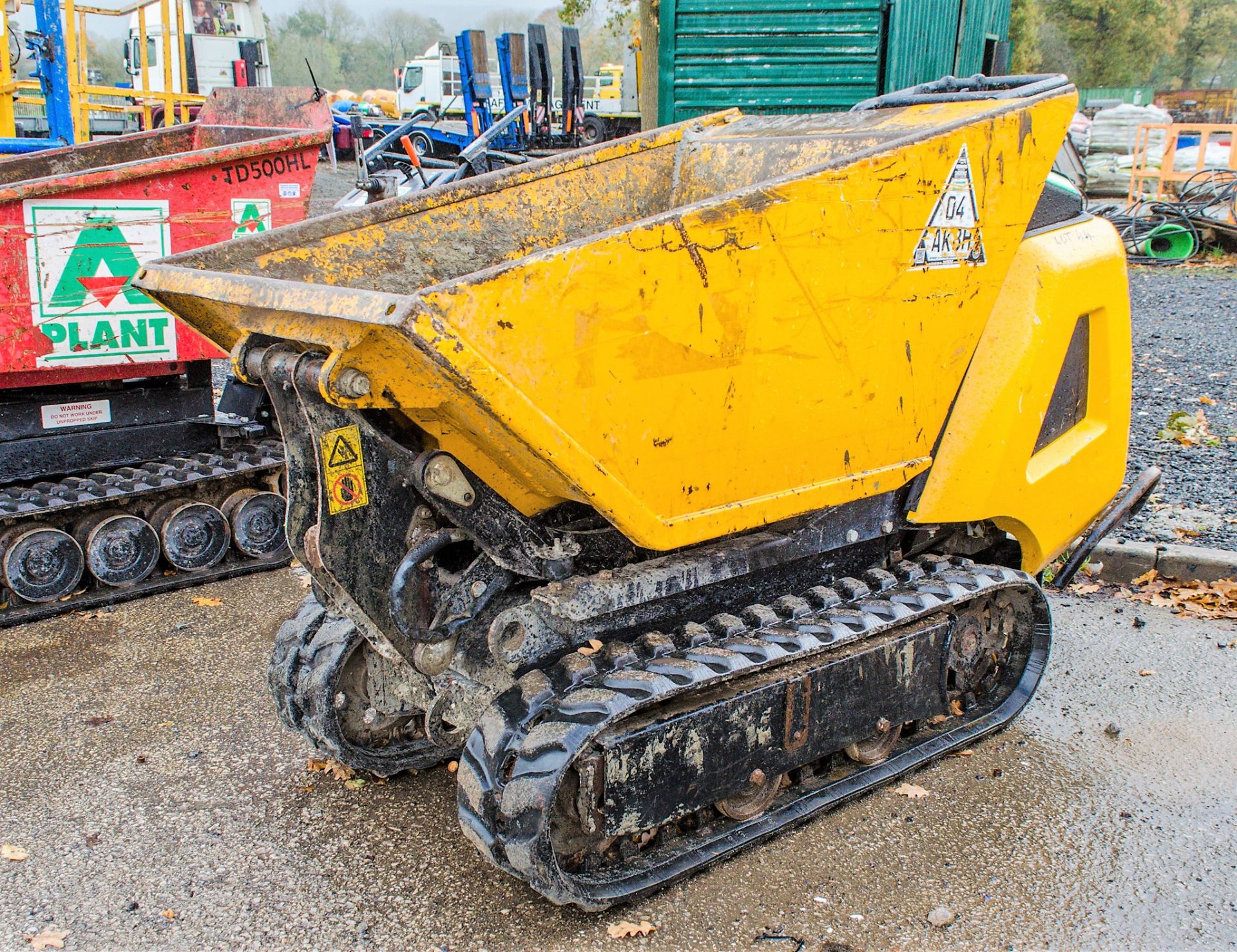 JCB HTD-5 diesel driven walk behind hi-tip rubber tracked dumper 5111733