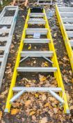 8 tread glass fibre framed step ladder