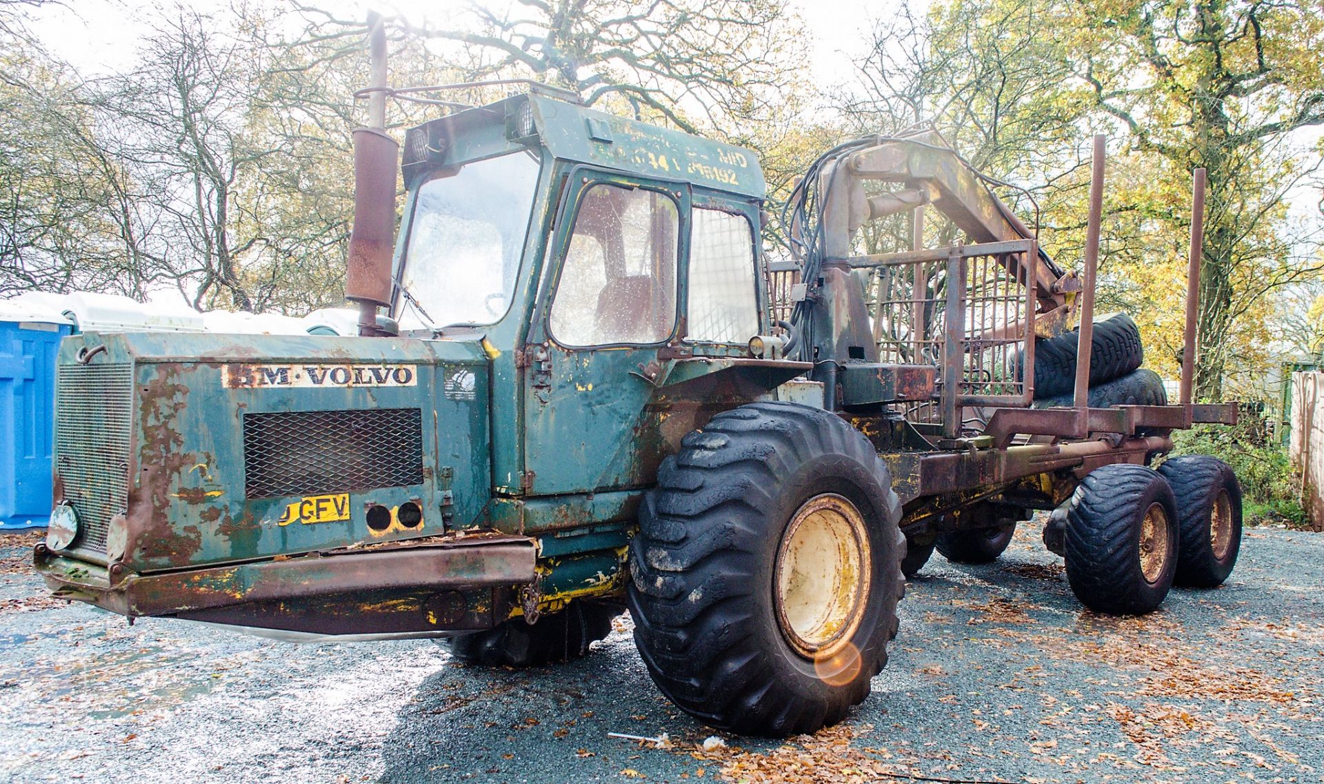 Volvo BM 6 wheel forest forwarder