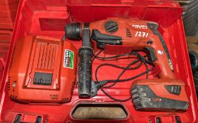 Hilti TE2-A22 22v cordless SDS rotary hammer drill c/w battery, charger & carry case A609435