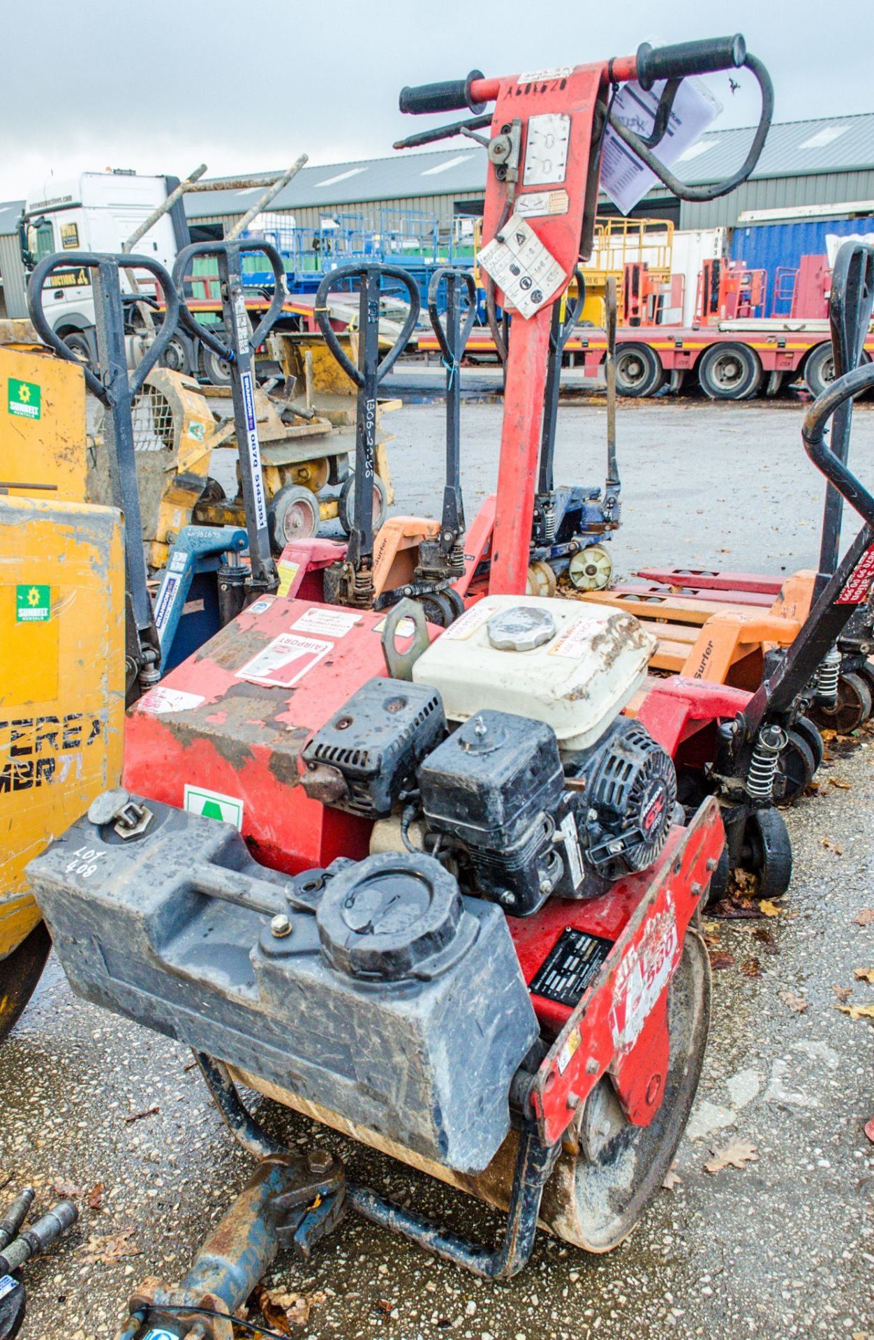 Fairport petrol driven pedestrian roller