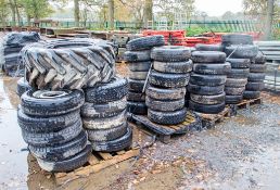 4 - pallets of various wheels & tyres