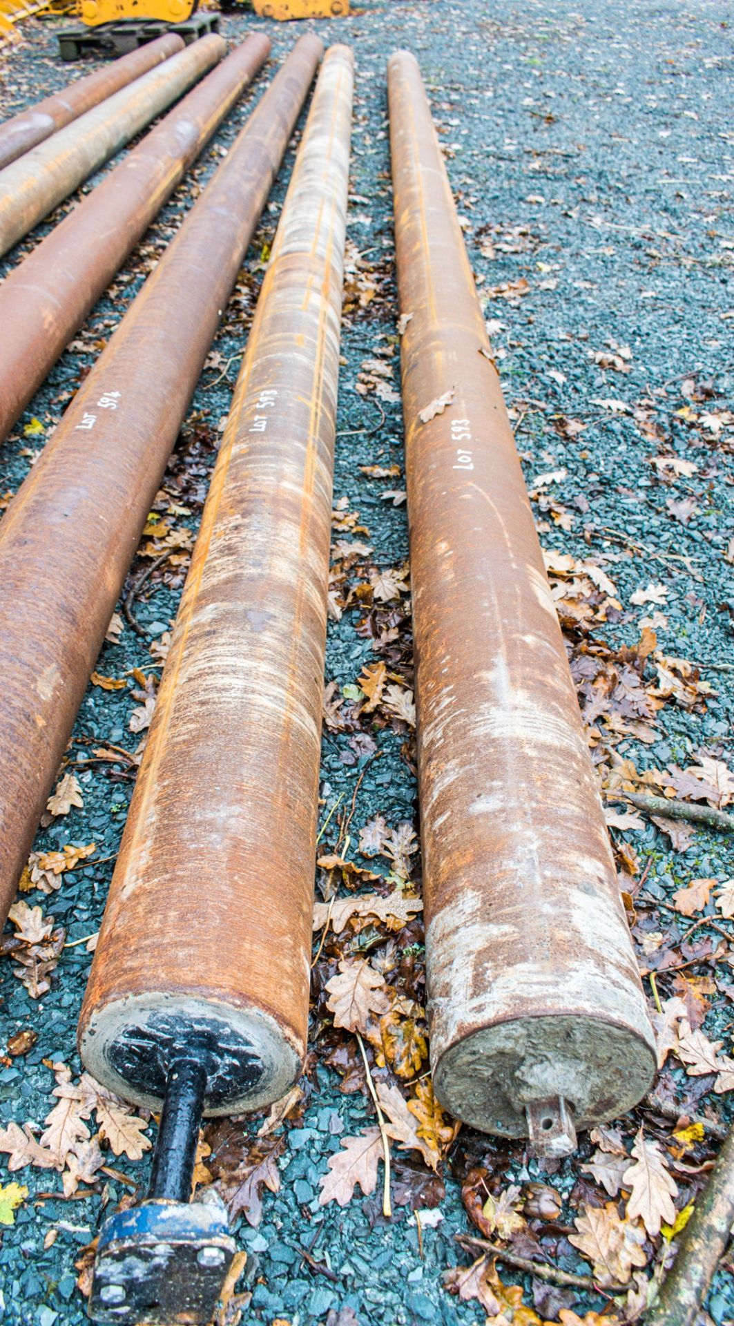 2 - roller striker tubes approximately 16 ft long