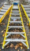 8 tread glass fibre framed step ladder