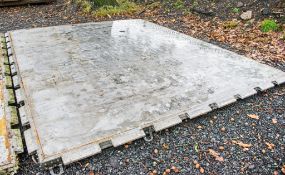 8 ft x 6 ft aluminium road plate/aircraft landing platform (Ex RAF)