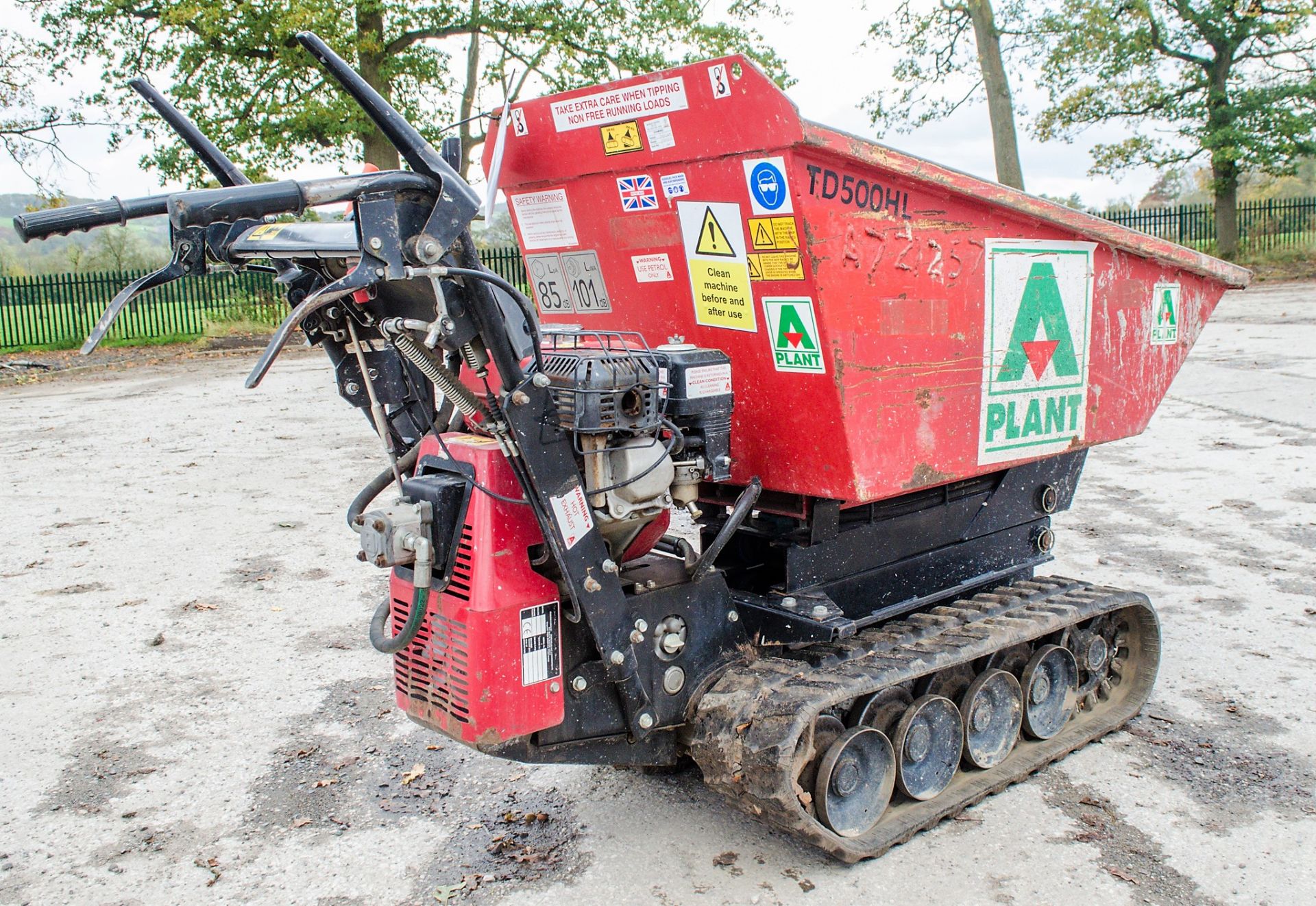 Winget TD 500HL petrol driven walk behind rubber tracked dumper A721257 - Image 3 of 12