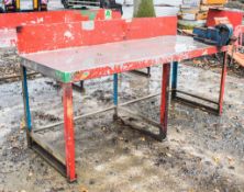 Steel work bench c/w engineers vice AP