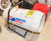 Andrews 110v gas fired space heater CO
