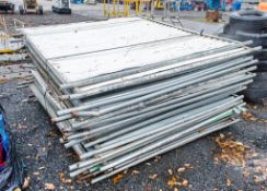 Pallet of security fence panels