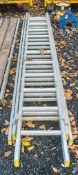 3 stage extending aluminium ladder