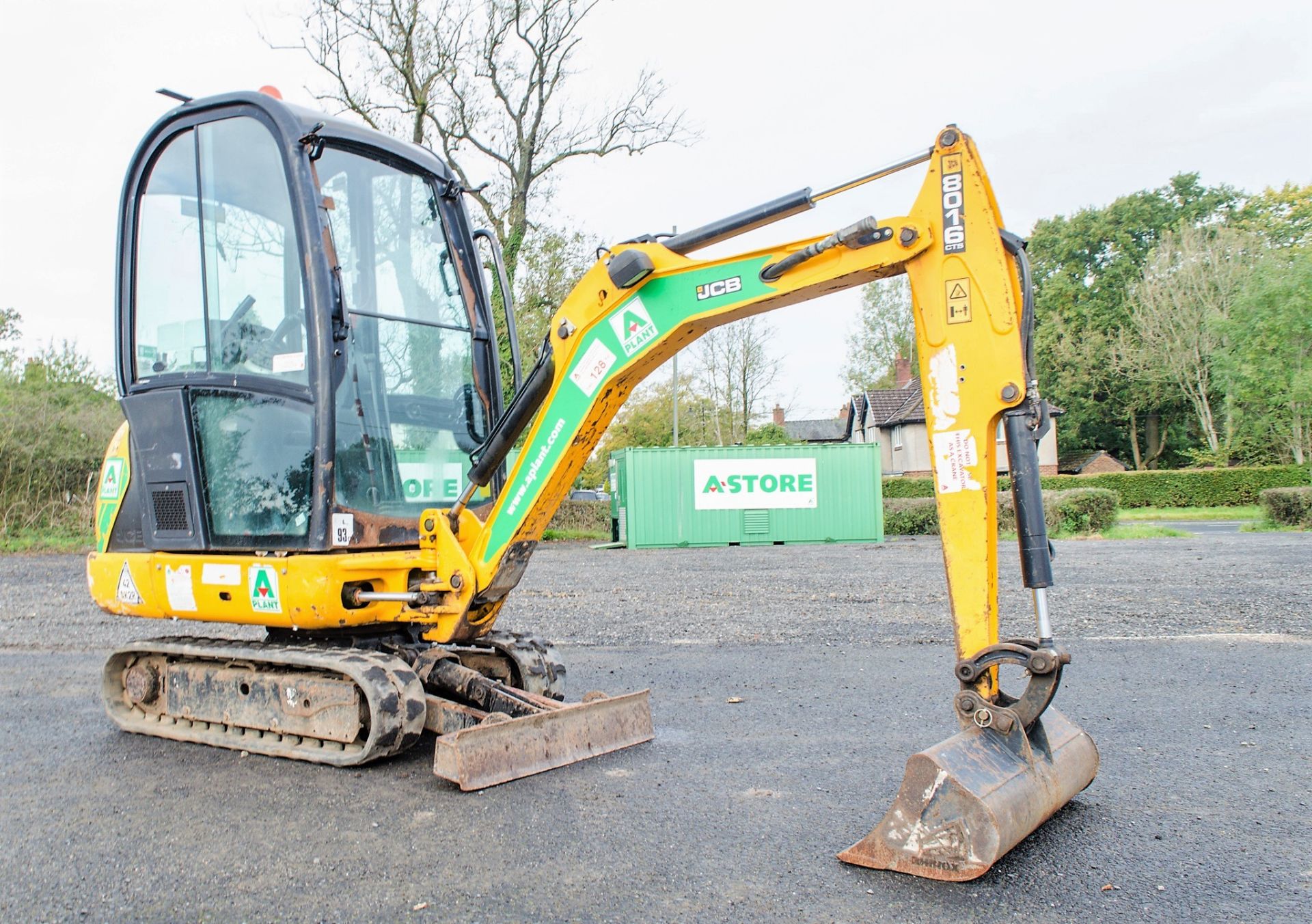 JCB 801.6 CTS 1.5 tonne rubber tracked mini excavator Year: 2014 S/N: 2071611 Recorded Hours: 1927 - Bild 2 aus 20