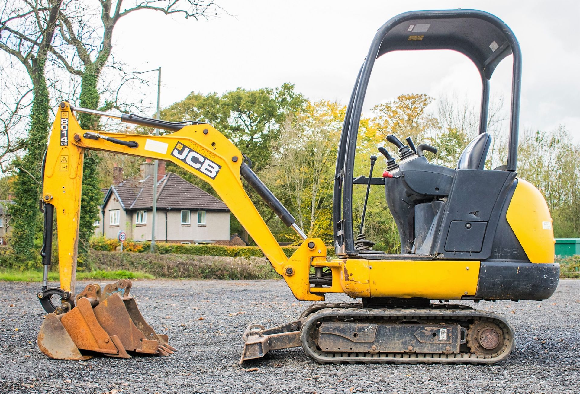 JCB 8014 CTS 1.5 tonne rubber tracked mini excavator  Year:  2014 S/N: 2070498 Recorded Hours: 1274 - Image 8 of 19