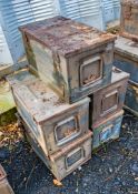 5 - brown ammunition boxes