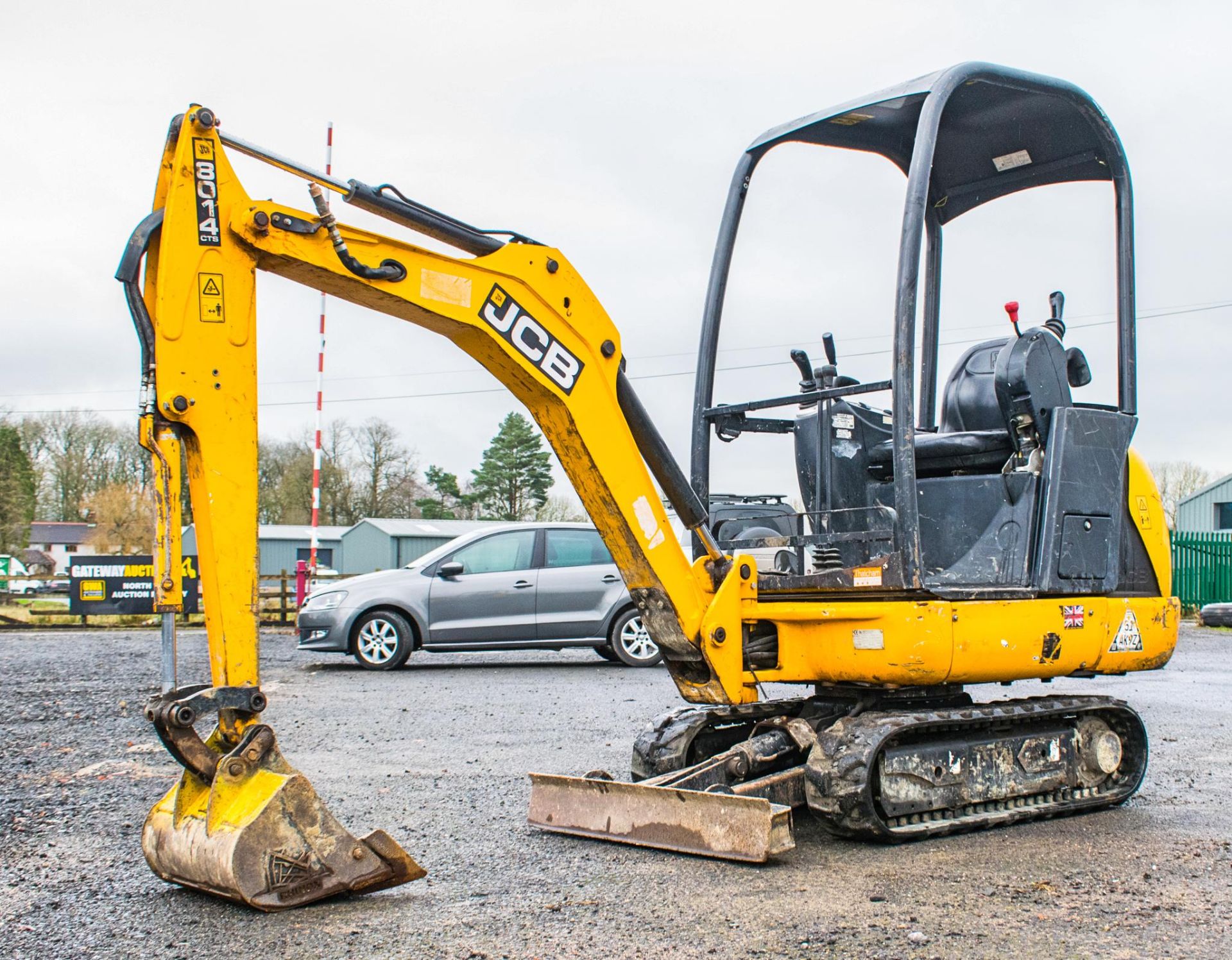 JCB 8014 CTS 1.4 tonne rubber tracked excavator Year: 2015 S/N: 70461 Recorded Hours: 850 Piped,