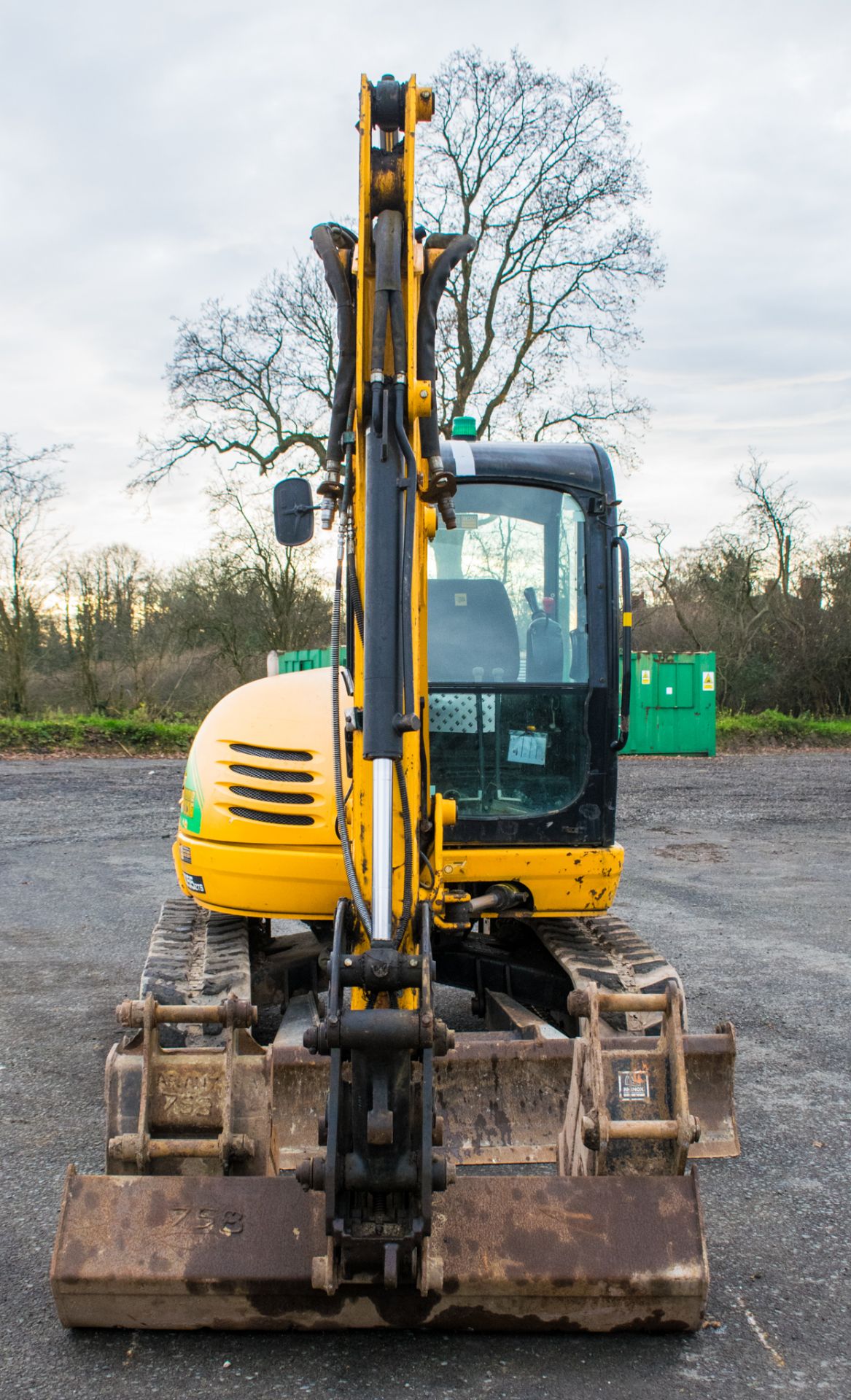 JCB 8055 ZTS 5.5 tonne rubber tracked excavator Year: 2014 S/N: 60700 Recorded Hours: 2647 piped, - Image 5 of 19