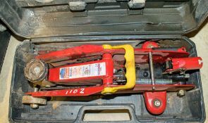 Sealey 2 tonne trolley jack c/w carry case