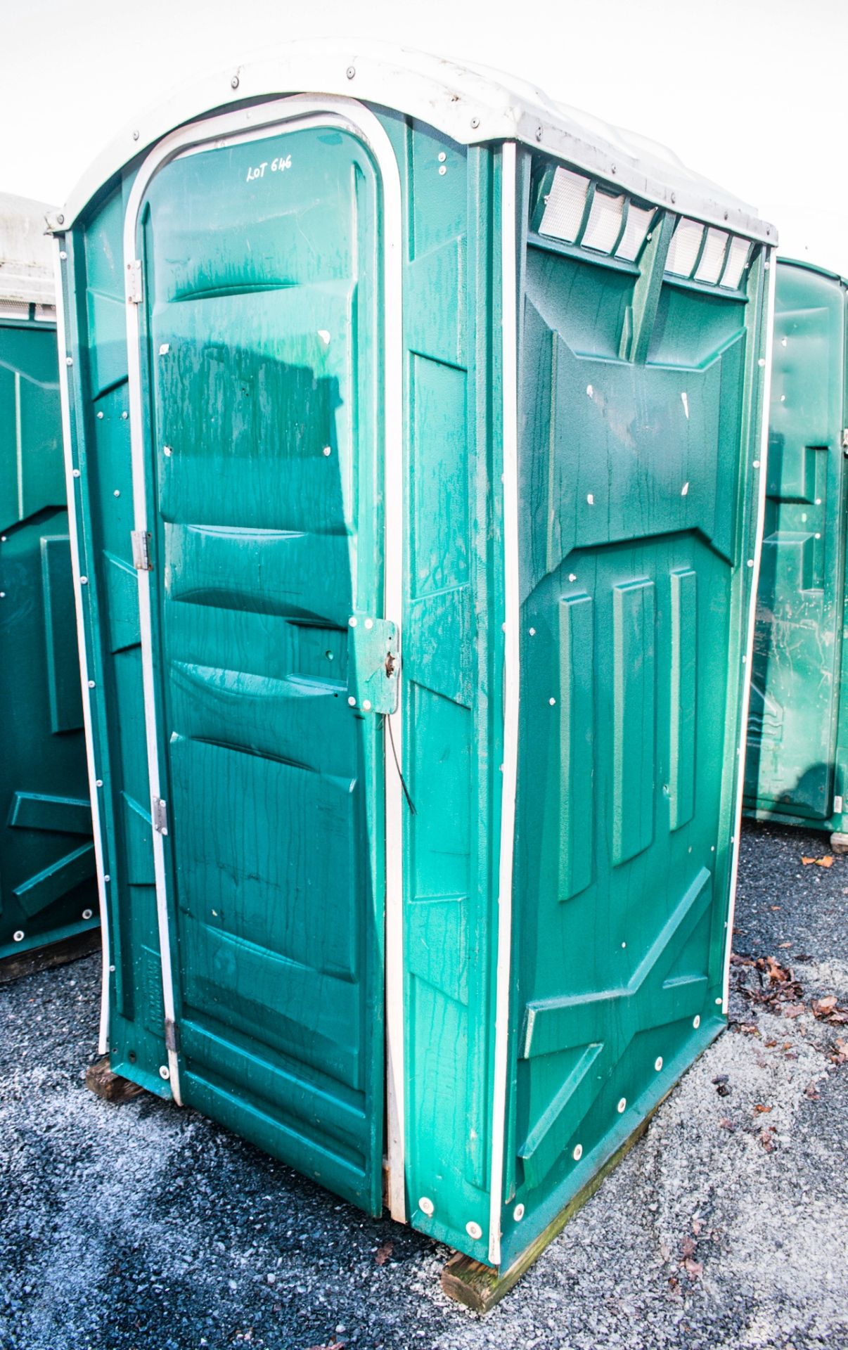 Portable plastic toilet