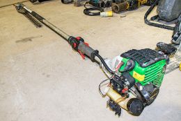 Active petrol driven long reach hedge trimmer ** Parts missing **