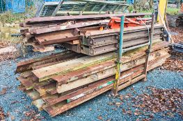 Stillage of mixed steel road forms