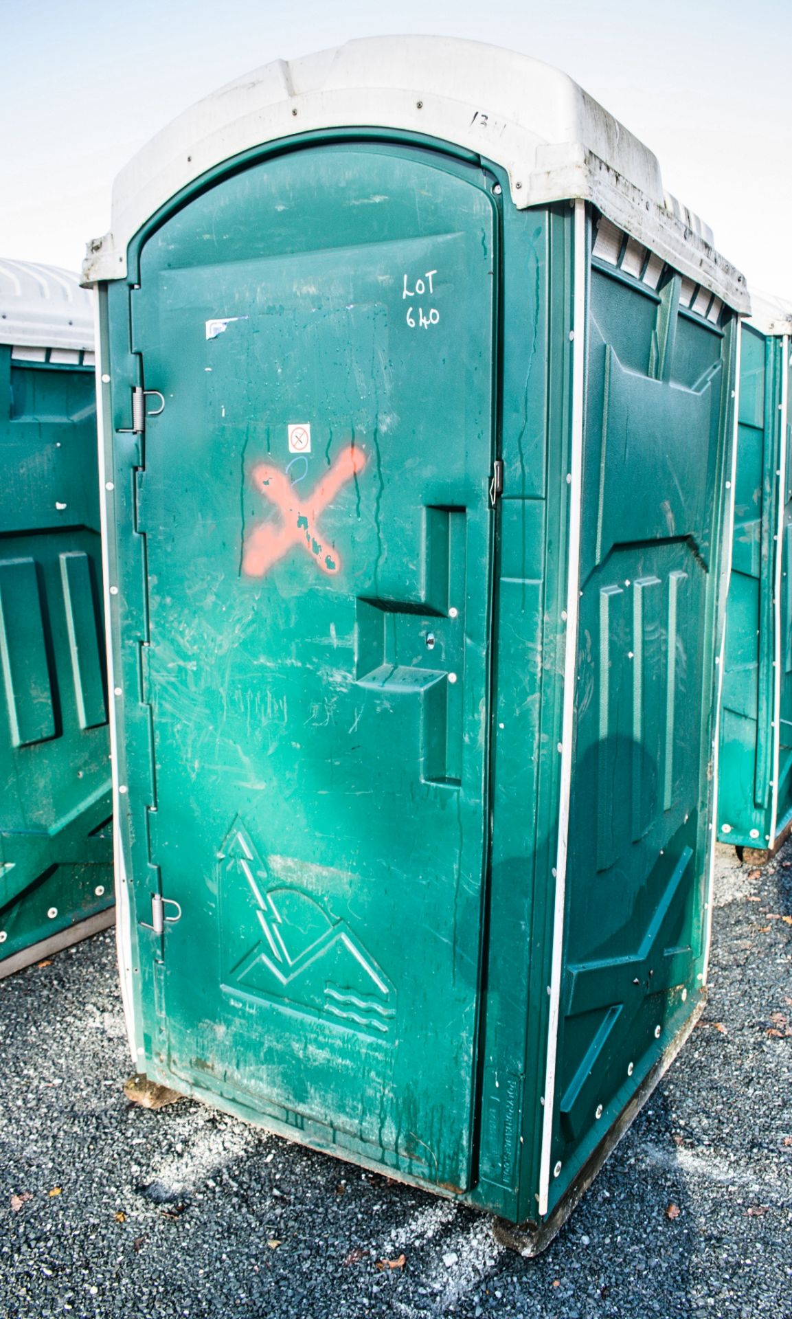 Portable plastic toilet