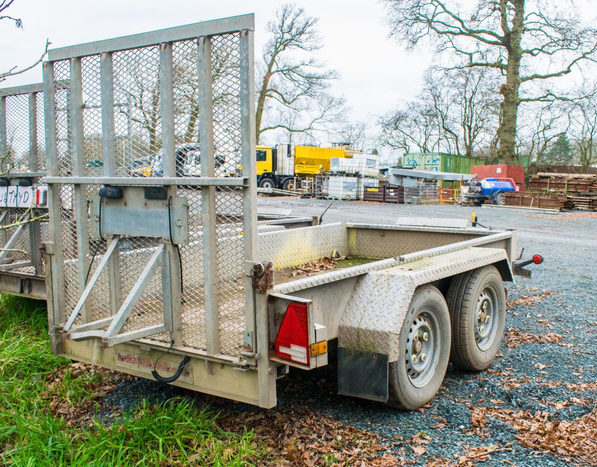 Indespension 8ft x 4ft tandem axle plant trailer S/N: 122668 A727973 - Image 2 of 4