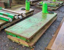 3 metre x 1 metre man hole box top & bottom c/w hydraulic pump ** No connectors **