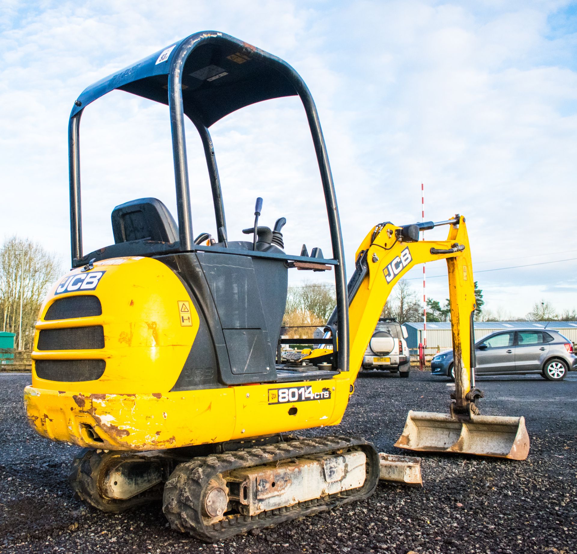 JCB 8014 CTS 1.4 tonne rubber tracked excavator Year: 2015 S/N: 71284 Recorded Hours: 962 Piped, - Image 3 of 19