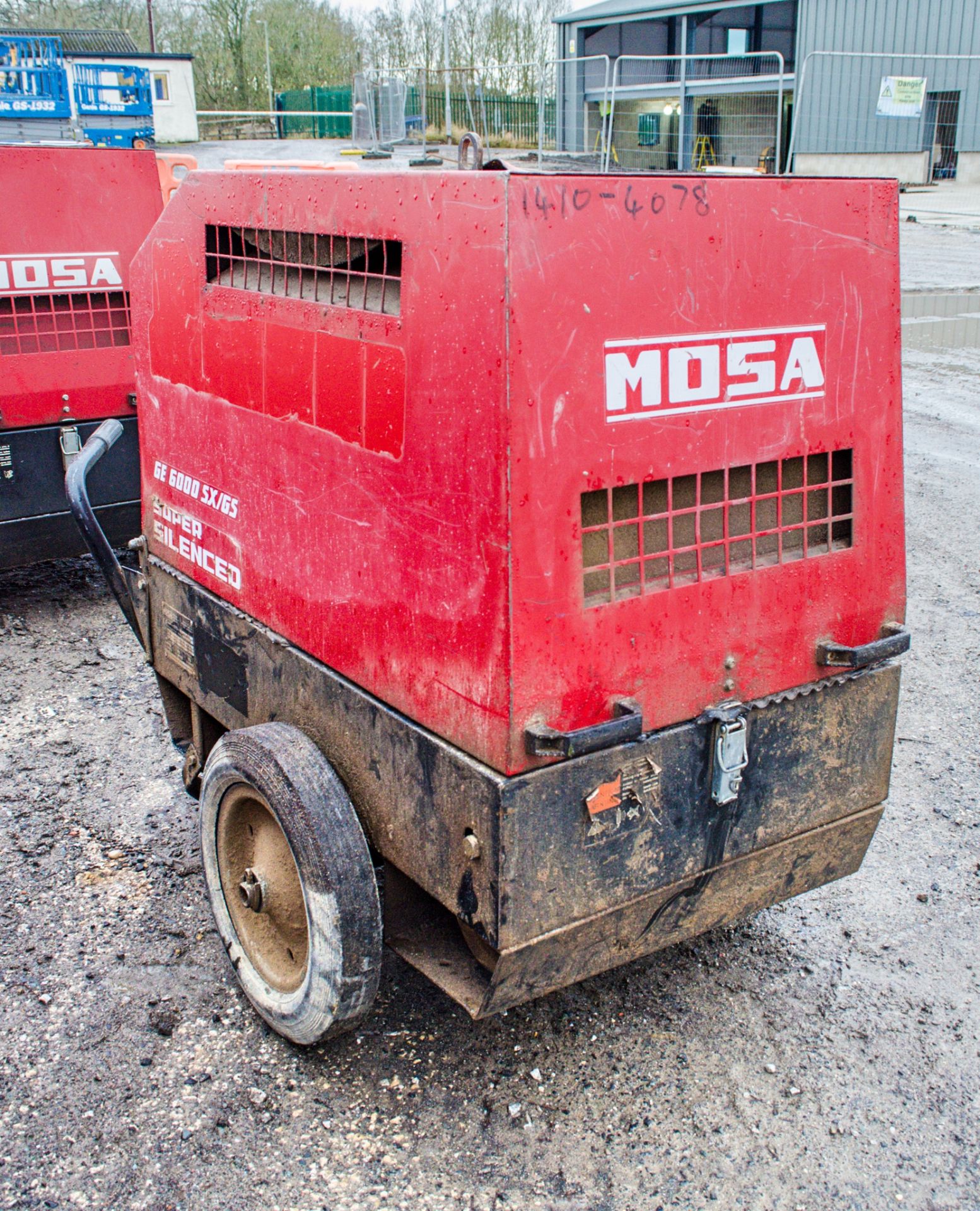 Mosa GE6000 SX/GS 6 kva diesel driven generator Year: 2014 S/N: 36356 Recorded Hours: 3034 1410- - Image 2 of 4