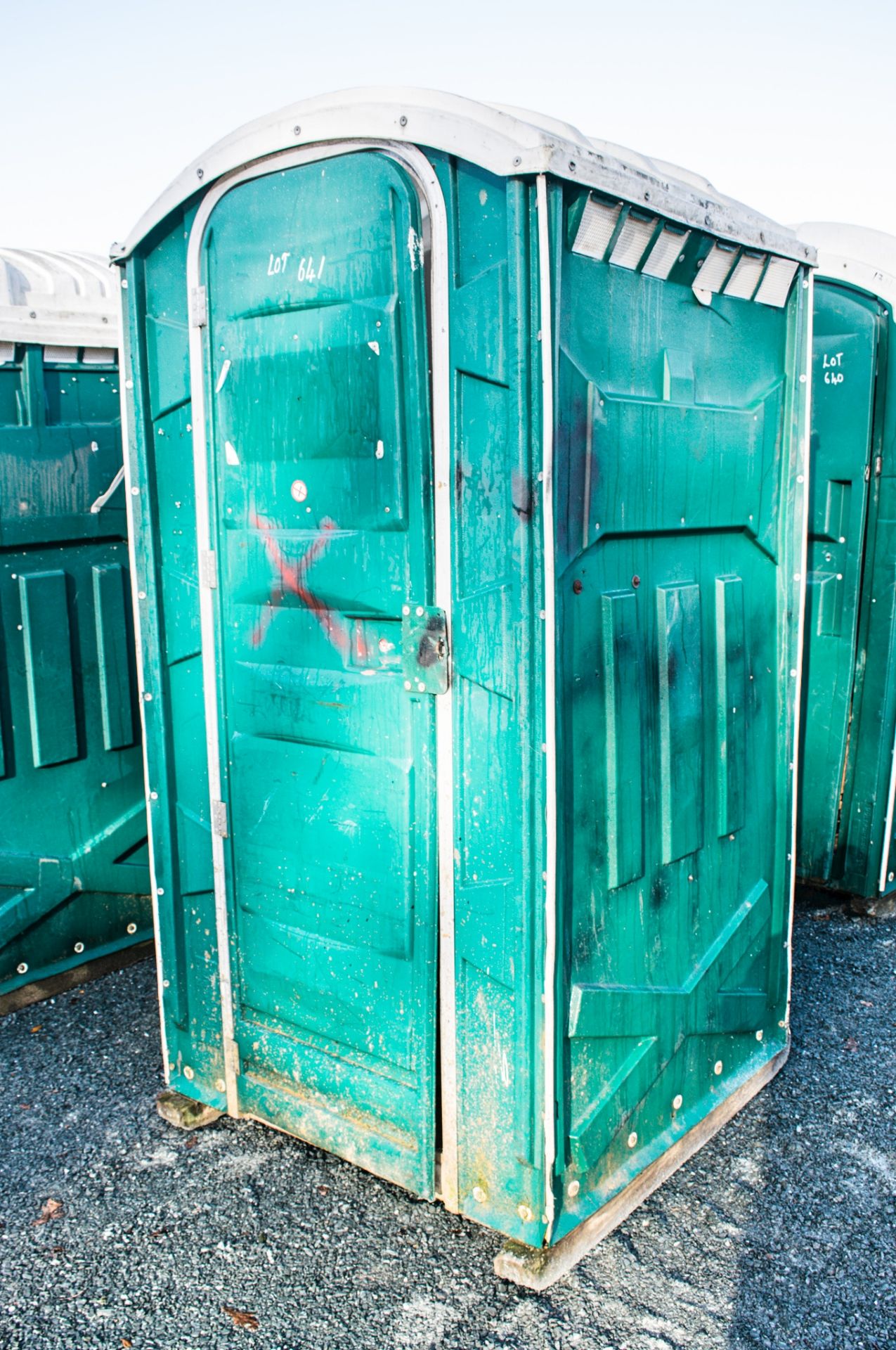 Portable plastic toilet