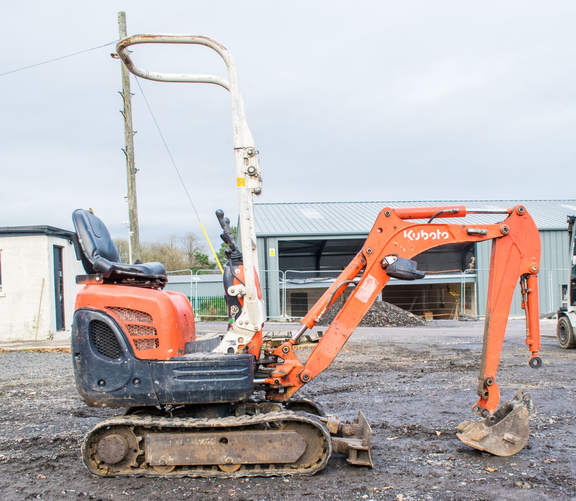 Kubota K008-3 0.8 tonne rubber tracked micro excavator Year: 2011 S/N: 22391   EXC111 Recorded - Image 7 of 16