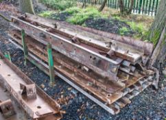 Stillage of mixed steel road forms