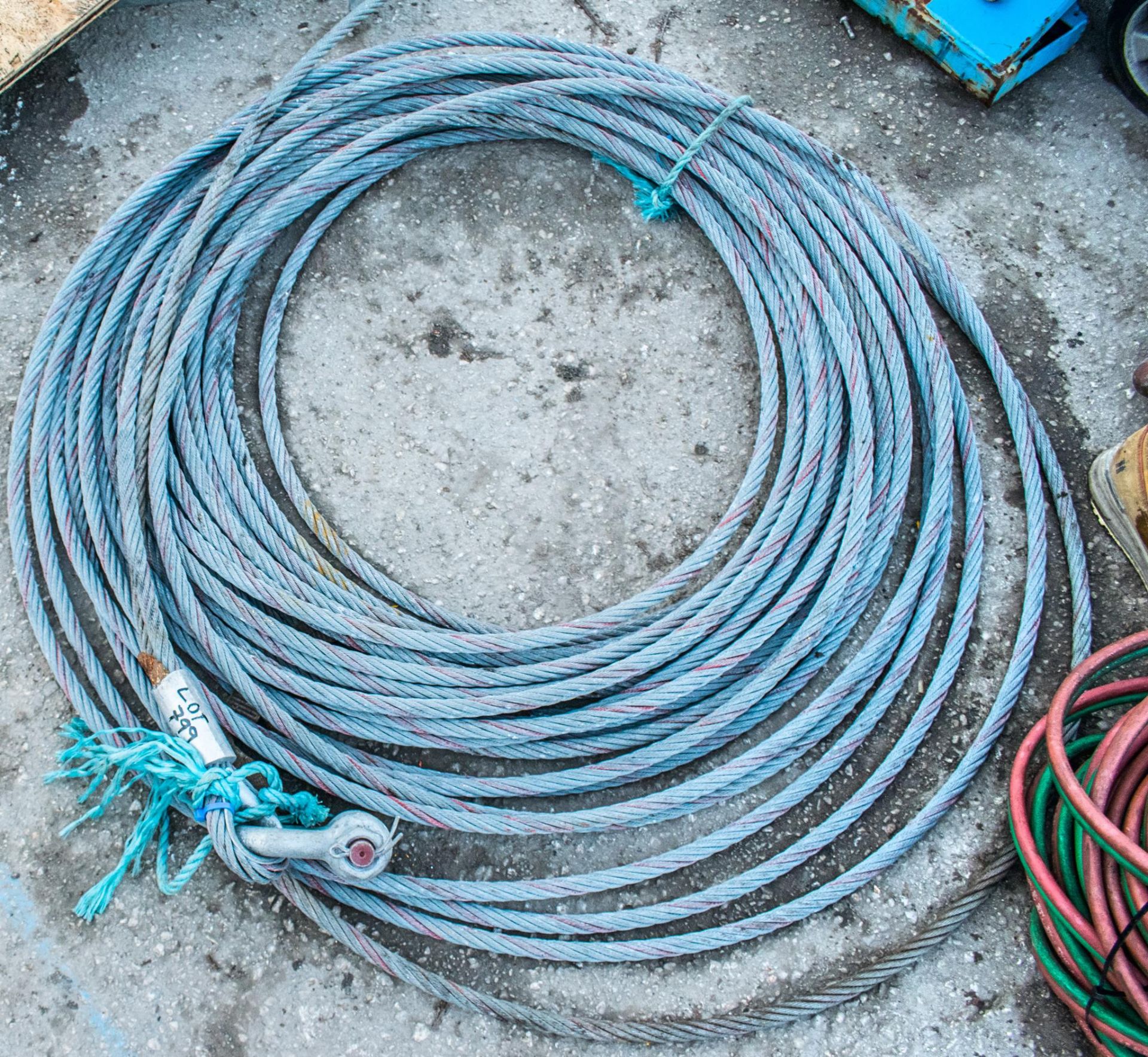 Wire winch rope