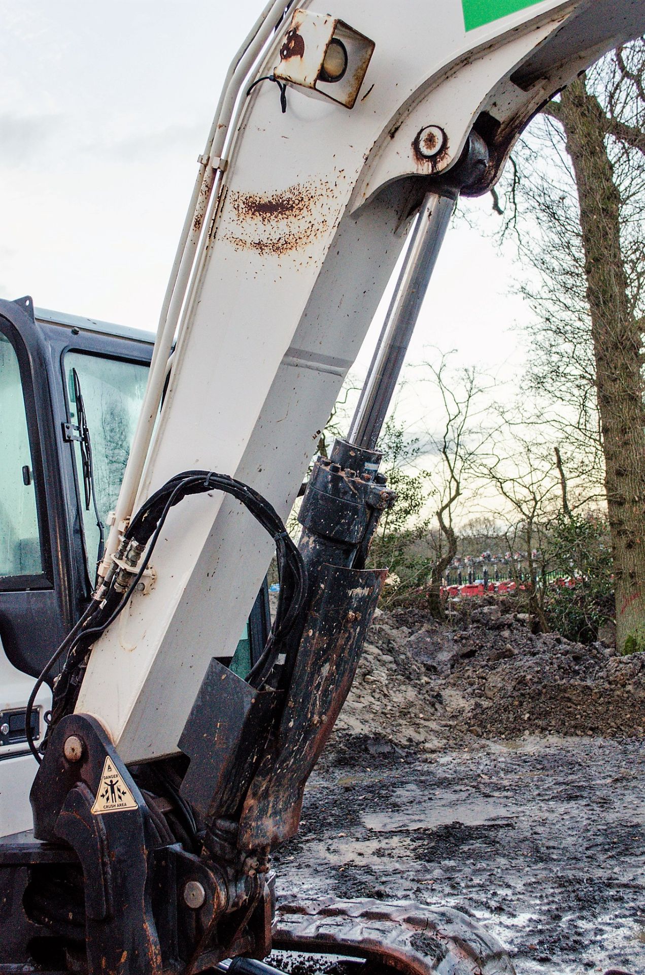 Bobcat E85 8.5 tonne rubber tracked mini excavator Year: 2014 S/N: 11966 Recorded Hours: 3664 blade, - Image 15 of 20