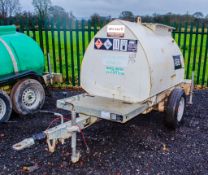 Western Abbi 950 litre site tow bunded fuel bowser# c/w manual pump, hose & nozzle A