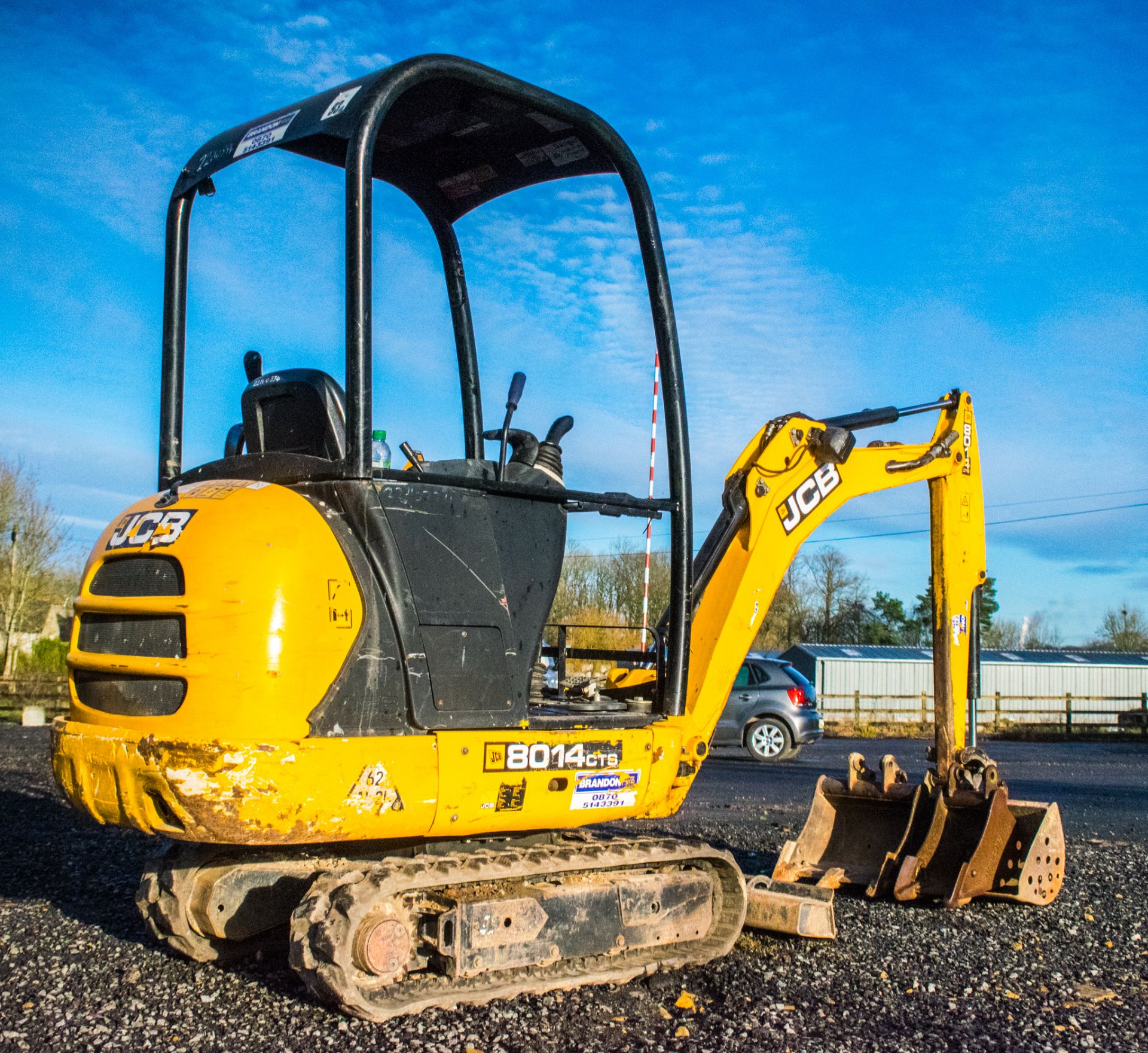 JCB 8014 CTS 1.4 tonne rubber tracked excavator Year: 2014 S/N: 2070479 Recorded Hours: 2371 - Image 4 of 17