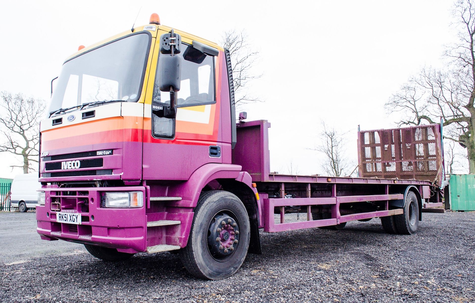 Iveco 180E21 Cargo 18 tonne beaver tail plant lorry Registration Number: RK51 XGY Date of