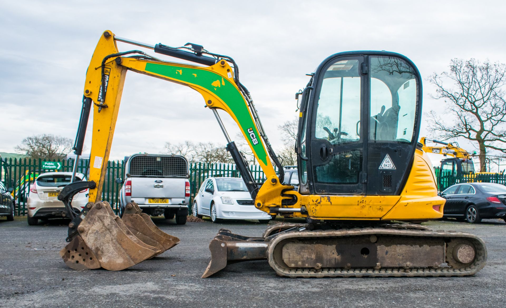 JCB 8055 ZTS 5.5 tonne rubber tracked excavator Year: 2014 S/N: 60700 Recorded Hours: 2647 piped, - Image 8 of 19